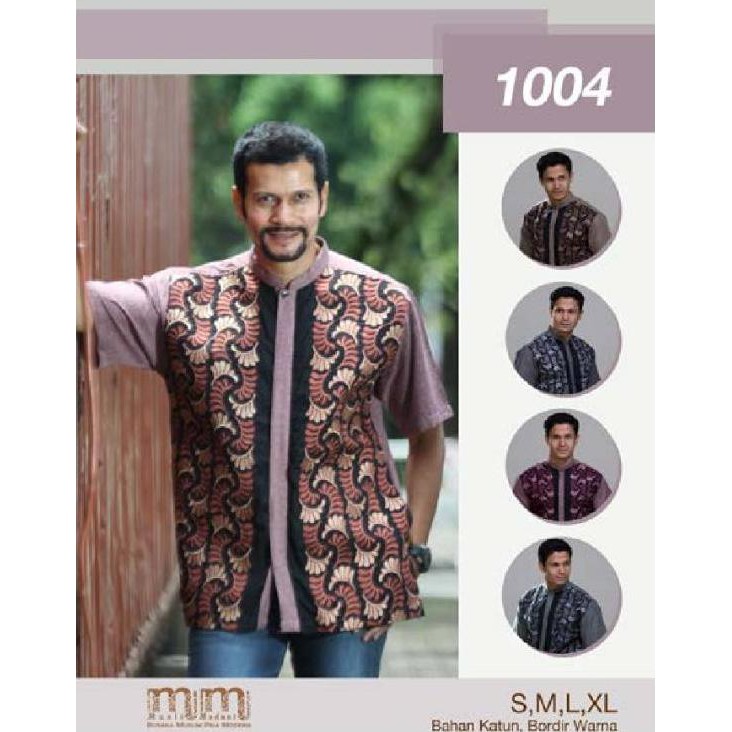 Baju Koko Batik Full Bordir Timbul Branded Muslim Madani Termurah