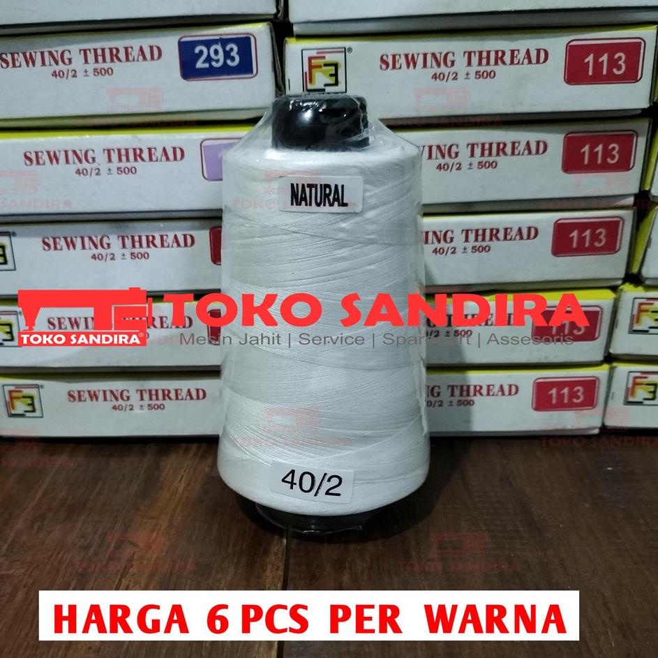 Kualitas Tinggi 6 pcs Benang Jahit 40/2/benang jahit katun/toko alat jahit/kebutuhan menjahit/toko p