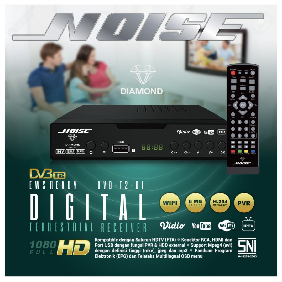 Welhome Wellhome Noise Set Top Box DVB T2 STB HD Digital Receiver