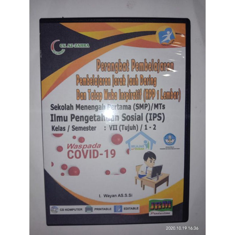 RPP IPS SMP Daring Dan Luring Kelas 7-8-9 K-13 Revisi 2020