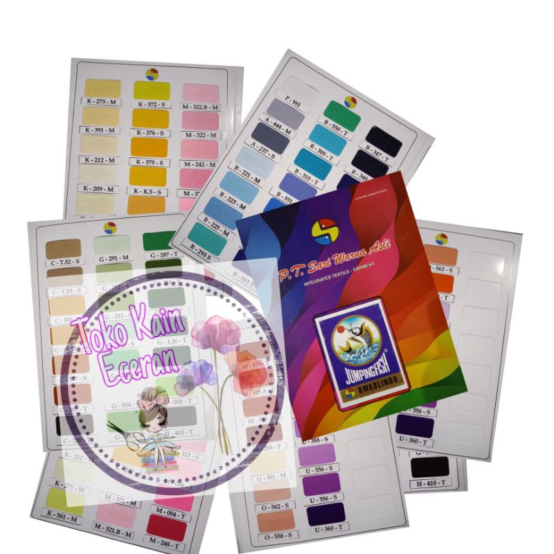 KAIN TETRON/TETORON/TETRON CATTON/KAIN TC JUMPING FISH SARI WARNA METERAN/KAIN SPANDUK WARUNG/KAIN B