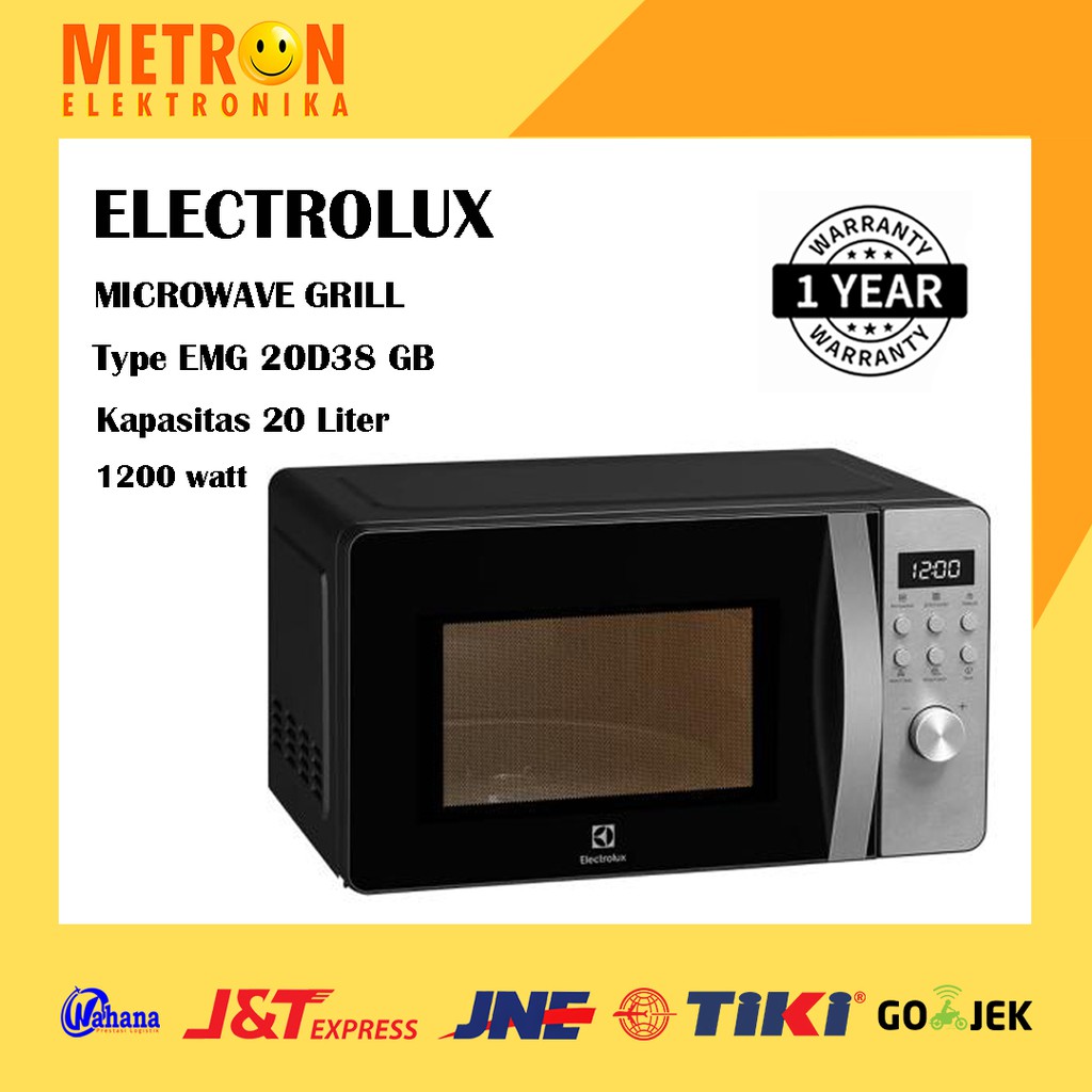 ELECTROLUX EMG 20D38 GB / MICROWAVE GRILL 20 LITER 1200 WATT / EMG20D38GB