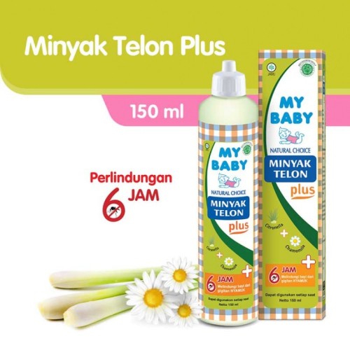 My Baby MyBaby Minyak Telon Plus 150ML 150 ML Anti Nyamuk - MINYAK BAYI