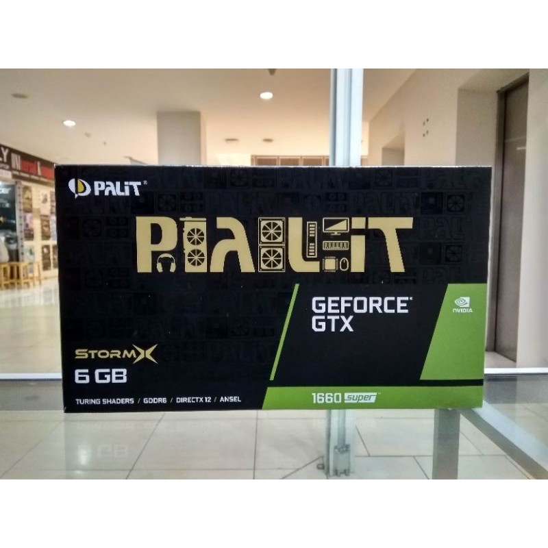 Vga Palit Nvidia Geforce Gtx 1660 super 6gb ddr6 like new garansi resmi gaming mining mini itx rtx