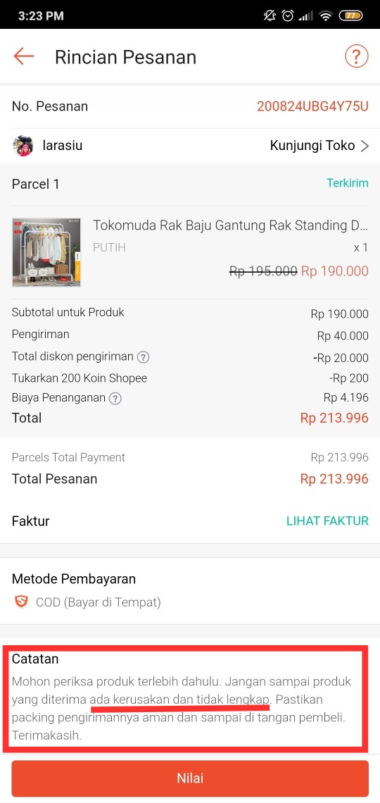 New!!!!!!!!!!! Gantungan Suling Tempel Di Tembok/gantungan Baju /rak Baju/square Cloth Rack , Shenar