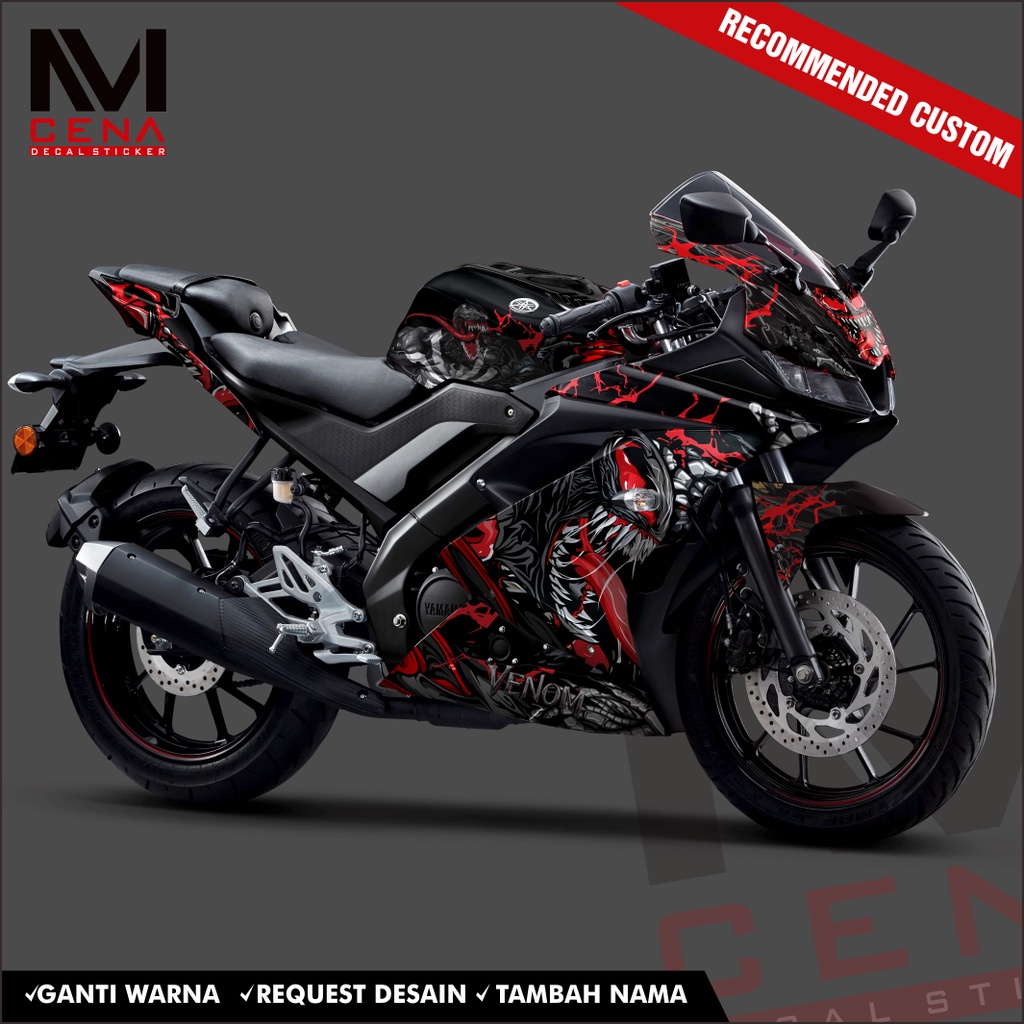 Sticker Decal R15 V3 Full Body Decal Sticker Yamaha R15 V3 Striping r15 v3 full body R Venom