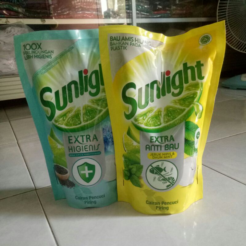 sunlight jeruk nipis extra higienis & anti bau 700ml/755ml