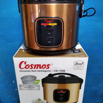 Cosmos Rice Cooker Magicom 2L Stainlees Steel CRJ-9308 Elegant Design