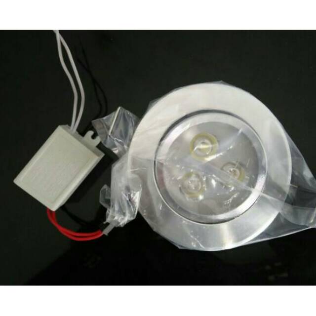 Lampu Downlight LED 3 Watt (3 mata) Ceiling Light