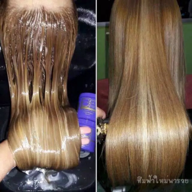 LAE SA LUAY SPA KERATIN SMOOTH MASKER RAMBUT KERATIN ATASI RAMBUT RUSAK KERING PATAH SERUM RAMBUT