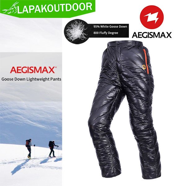 Celana Hangat Bulu Angsa AEGISMAX 800FP Goose Down Ultralight Aegis Max Winter Pants Outdoor Hiking