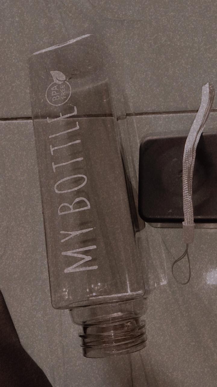 My Bottle Kotak Warna Bening Botol Minum 500ml