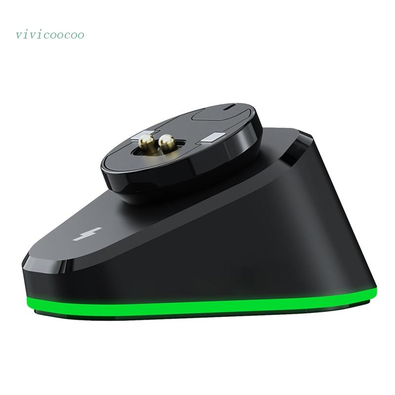 Vivi 2pcs Charging Dock Station Power Bank RGB Usb 3.0 Bahan ABS Untuk Logitech G502 GPW 1 / 2 G903 G703 Hero M