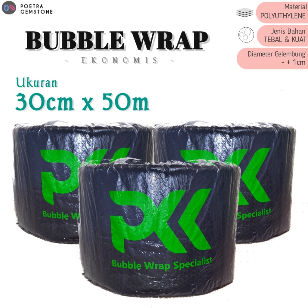 Plastik Bubble Wrap 30cmx50Meter Packing Premium Ekonomis