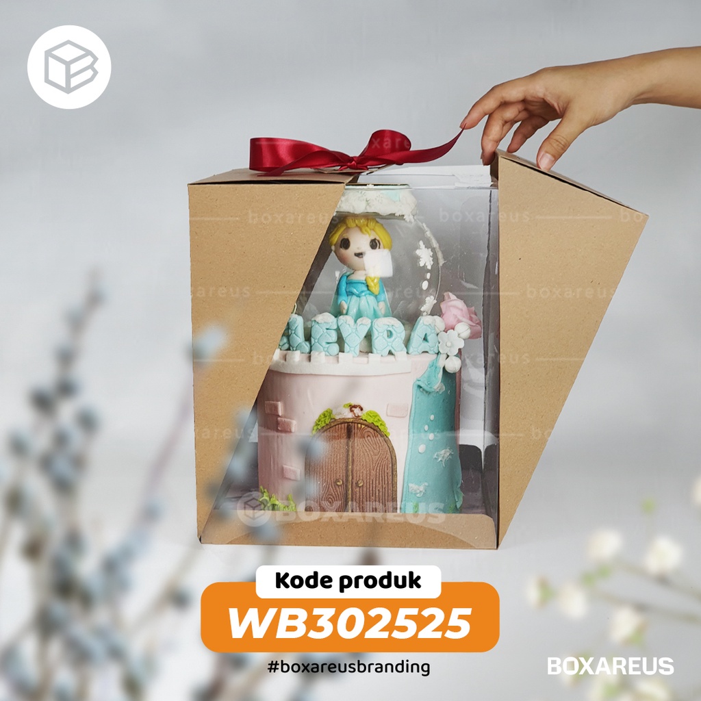 Dus Kue Tinggi Tall Cake Box Mika 25 x 25 x 30cm Kotak | WB302525