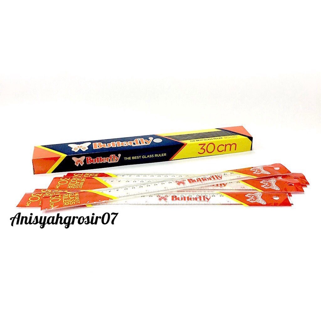 

(1 PACK) PENGGARIS PLASTIK BUTTERFLY 30cm
