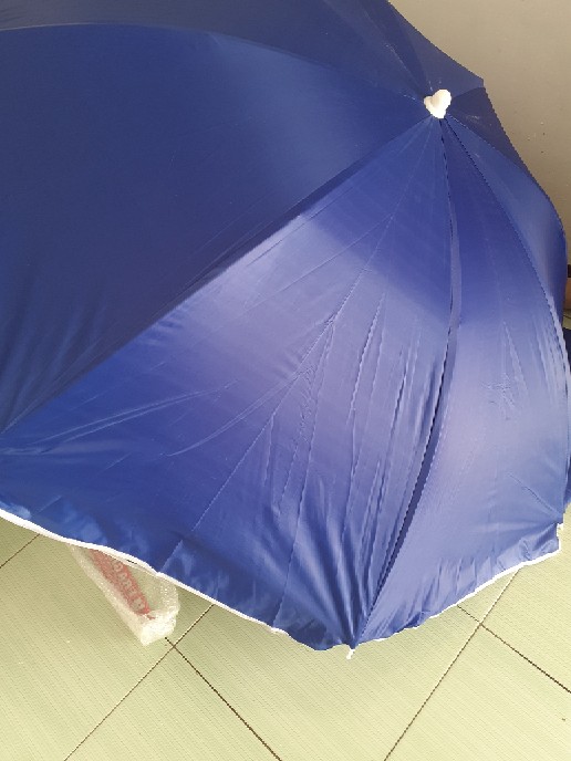 Payung Tenda Pantai 170cm Polos Double (2 Lapis/ 2 Layer/2 Helai) Anti-uv