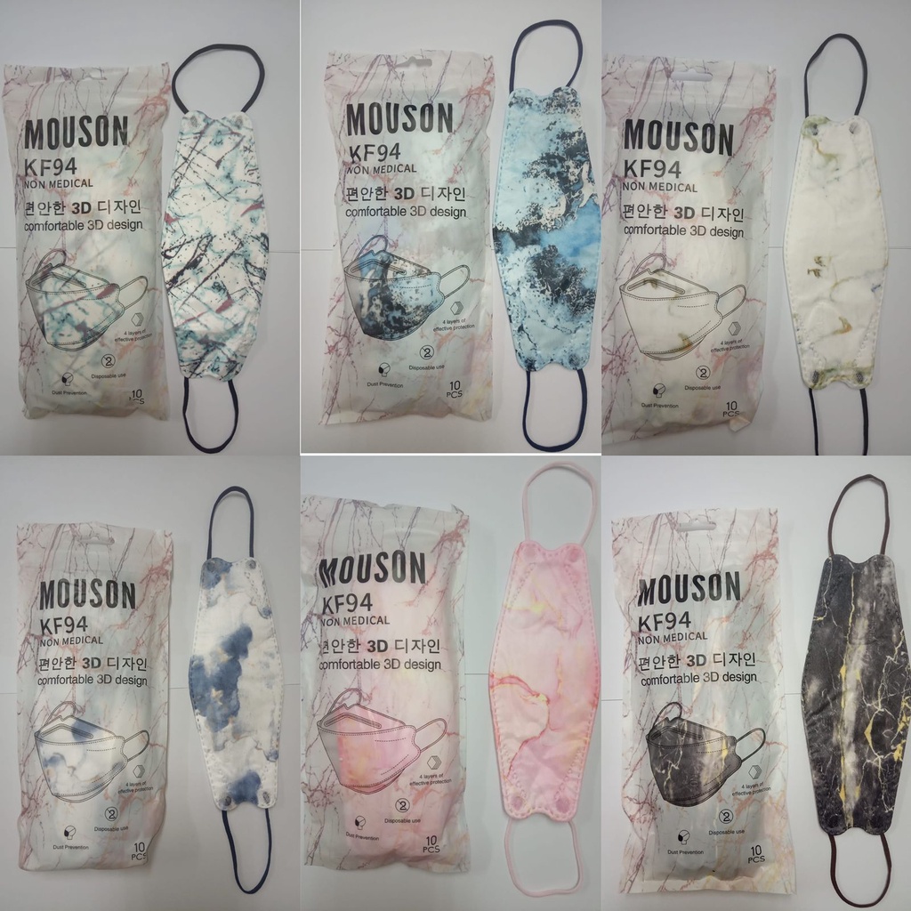 MASKER KF94 MOUSON DAN CAREION DEWASA MIX MOTIF BUNGA TERMURAH  1BOX ISI 10PCS/MASKER KOREA TERMURAH