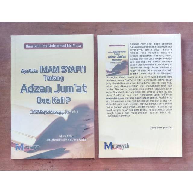 Apa Kata Imam Syafi'i Tentang Adzan Jum'at Dua Kali?