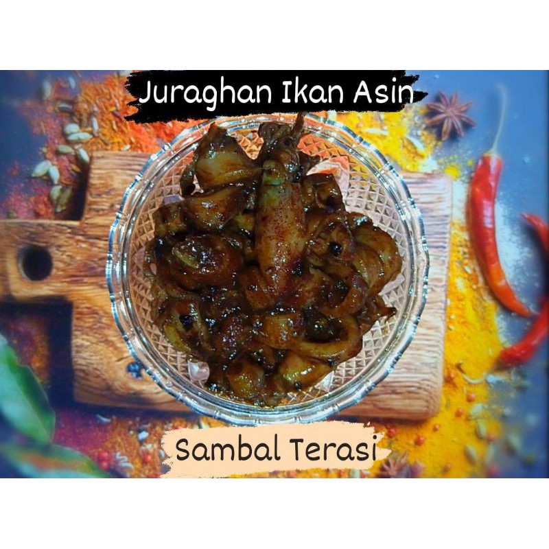 

Baby cumi olahan rasa sambal terasi teriyaki dan blackpaper