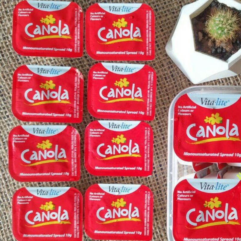 Canola Vitalite Unsalted Butter | Alergi Susu Lemak Nabati | isi 10 Pcs | Mentega | Makanan Bayi | Olahan Susu | Lemak Tambahan Bayi