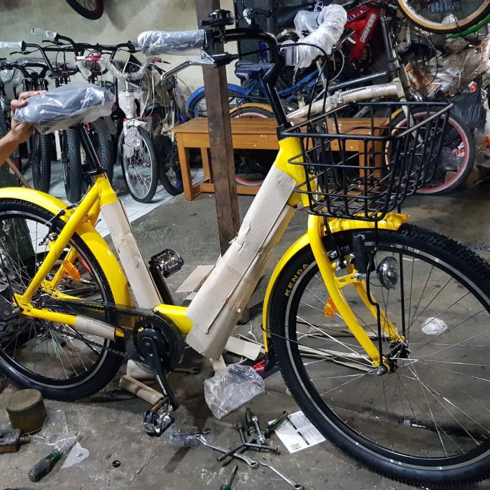  Sepeda  mini  minion city bike pacific ofo  style jepang 