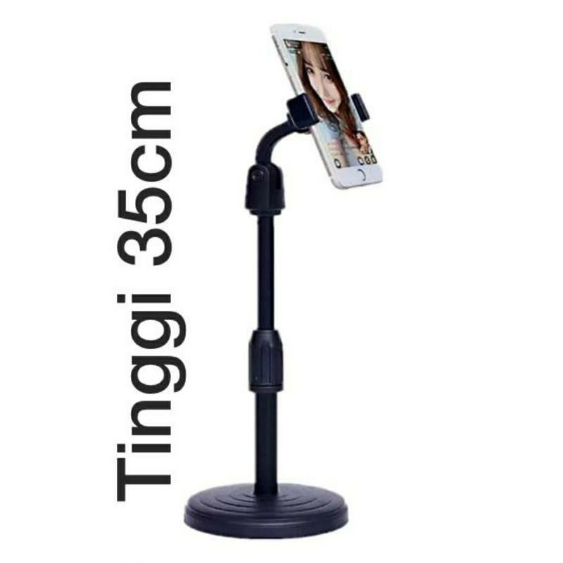 Mobile Phone Bracket live | Stand Holder Hp | Tempat handphone di meja horisontal vertical 360 Bisa Atur Tinggi dan Arah Ponsel