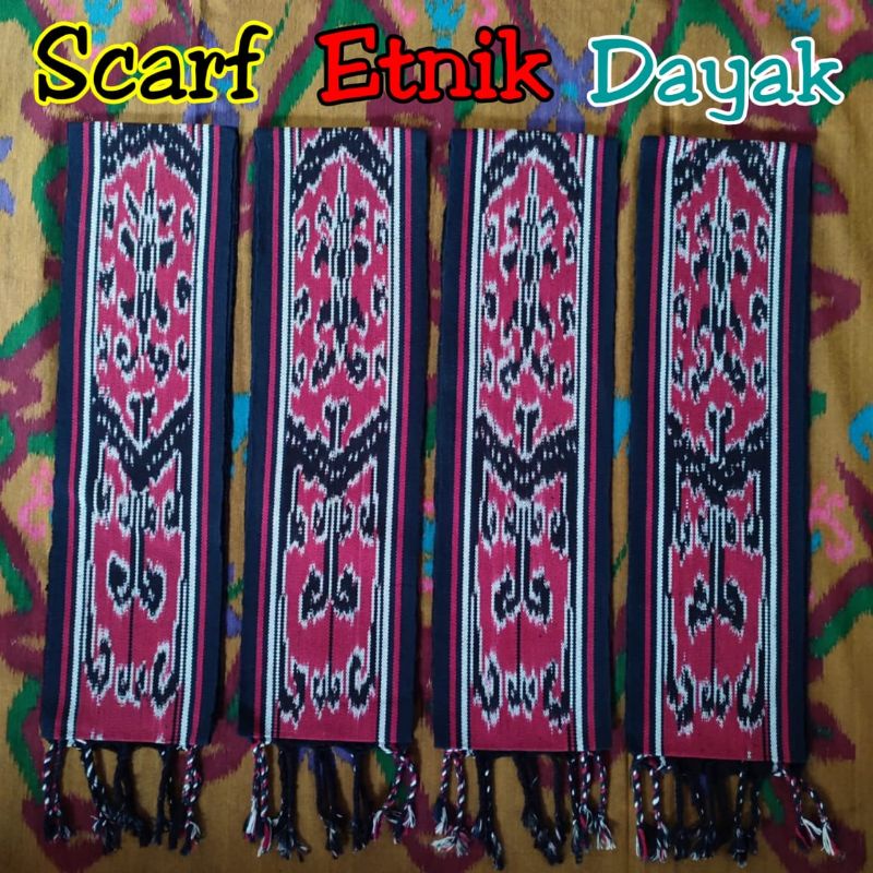 Syal Etnik Dayak Kalimantan