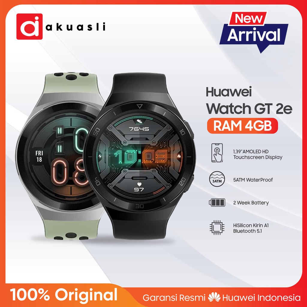  Huawei  Watch GT 2e Smartwatch  Garansi Resmi Shopee 