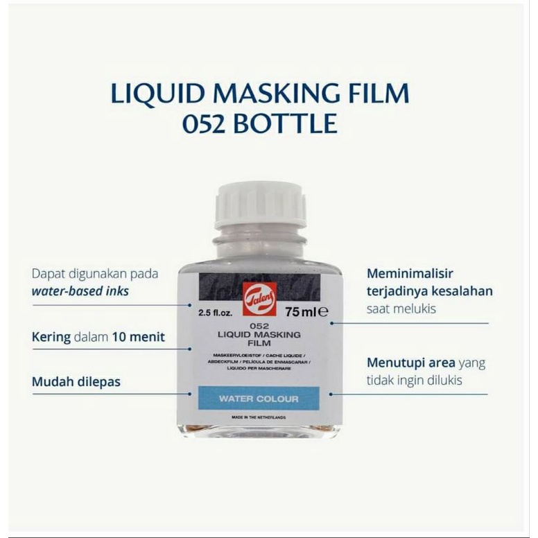 

TALENS LIQUID MASKING FLUID CAIRAN BENING PELAPIS PELINDUNG CAT AIR