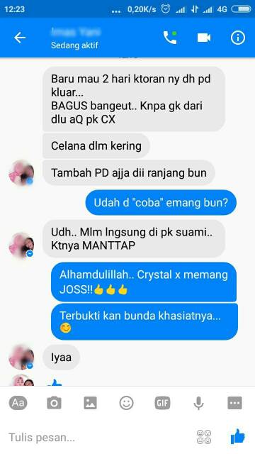 Crystal X/Krystal X/Cristal X/Kristal X/NCX Asli Original PT Natural Nusantara