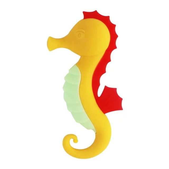 ♥BabyYank♥ BABY TEETHER SOFT SILICONE CARTOON SEAHORSE - MAINAN GIGITAN BAYI SILIKON - MAINAN BAYI - GIGITAN  BAYI