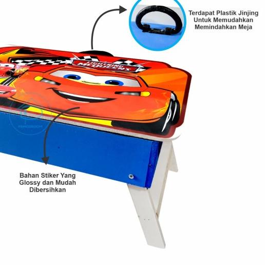 ☏ Pamosroom Meja Belajar Lipat Anak Meja Lipat Koper Meja Belajar Anak - Doraemon ➱