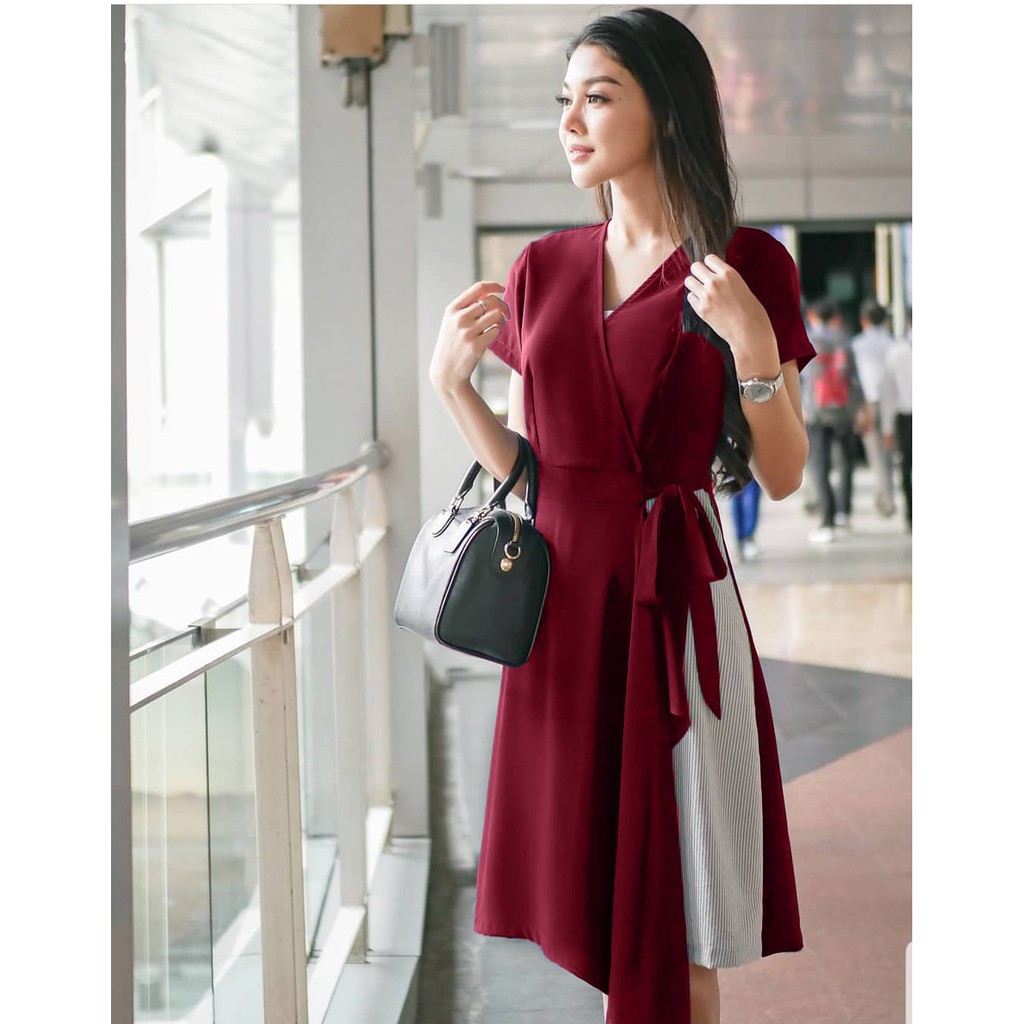 FWG - DRESS VANES / DRESS KOREA / DRESS WANITA / BAJU DRES WANITA PESTA / DRESS