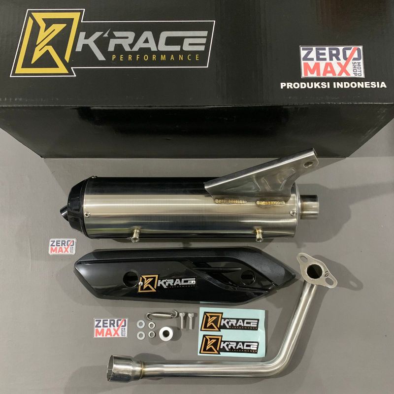 Knalpot K RACE KRACE Standar Racing Honda New Beat FI LED 2020 2021 2022 Original