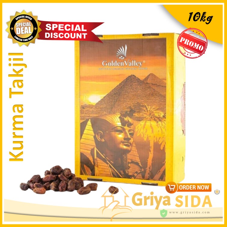 kurma mesir golden valley 10kg Kurma Mesir Madu 10KG BPOM Original PROMO!