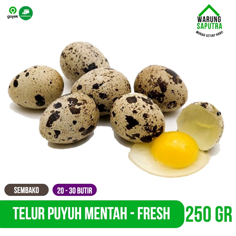 

Telur Puyuh Mentah / Quail Egg Segar per 250g