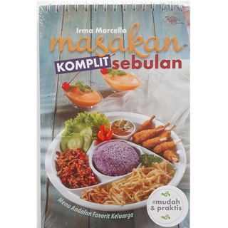 Buku Resep MASAKAN KOMPLIT SEBULAN - Menu Makanan Komplet 1 bulan Enak | Shopee Indonesia