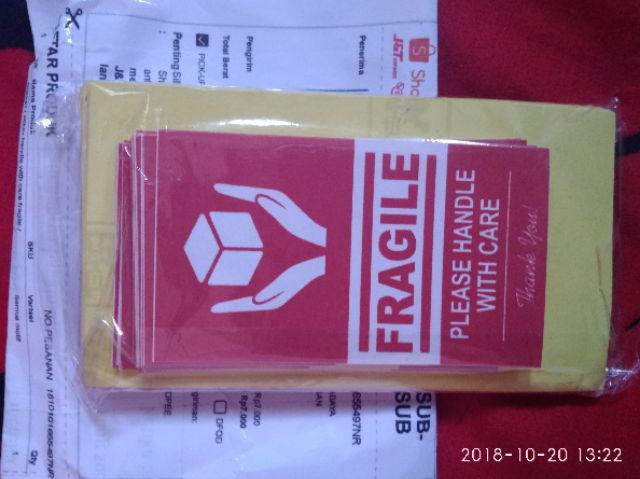 Sticker / Stiker Handle With Care Fragile / Fragil