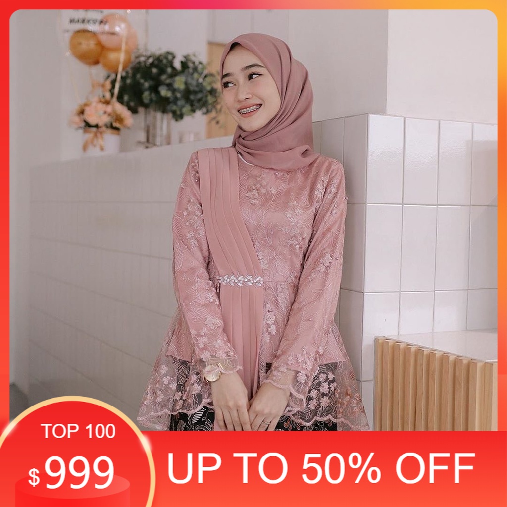 Promo % kebaya modern wisuda tunangan lamaran couple murah remaja seragam seragaman sarimbit allsize