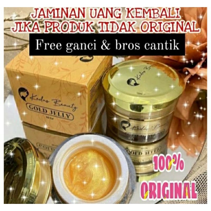 GOLD JELLY  pemutih wajah KEDAS BEAUTY ORIGINAL 100%