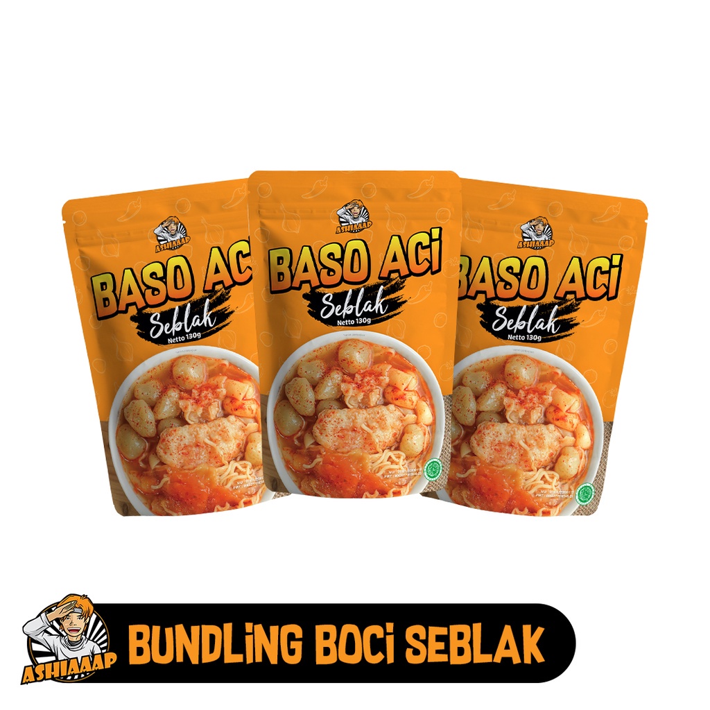 

3PCS Ashiaaap Paket Bundling Bakso Aci Seblak