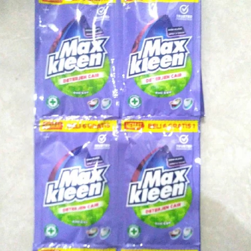 Max kleen Deterjen Cair Antibacterial Agent - Color Protection Renceng 30 ml