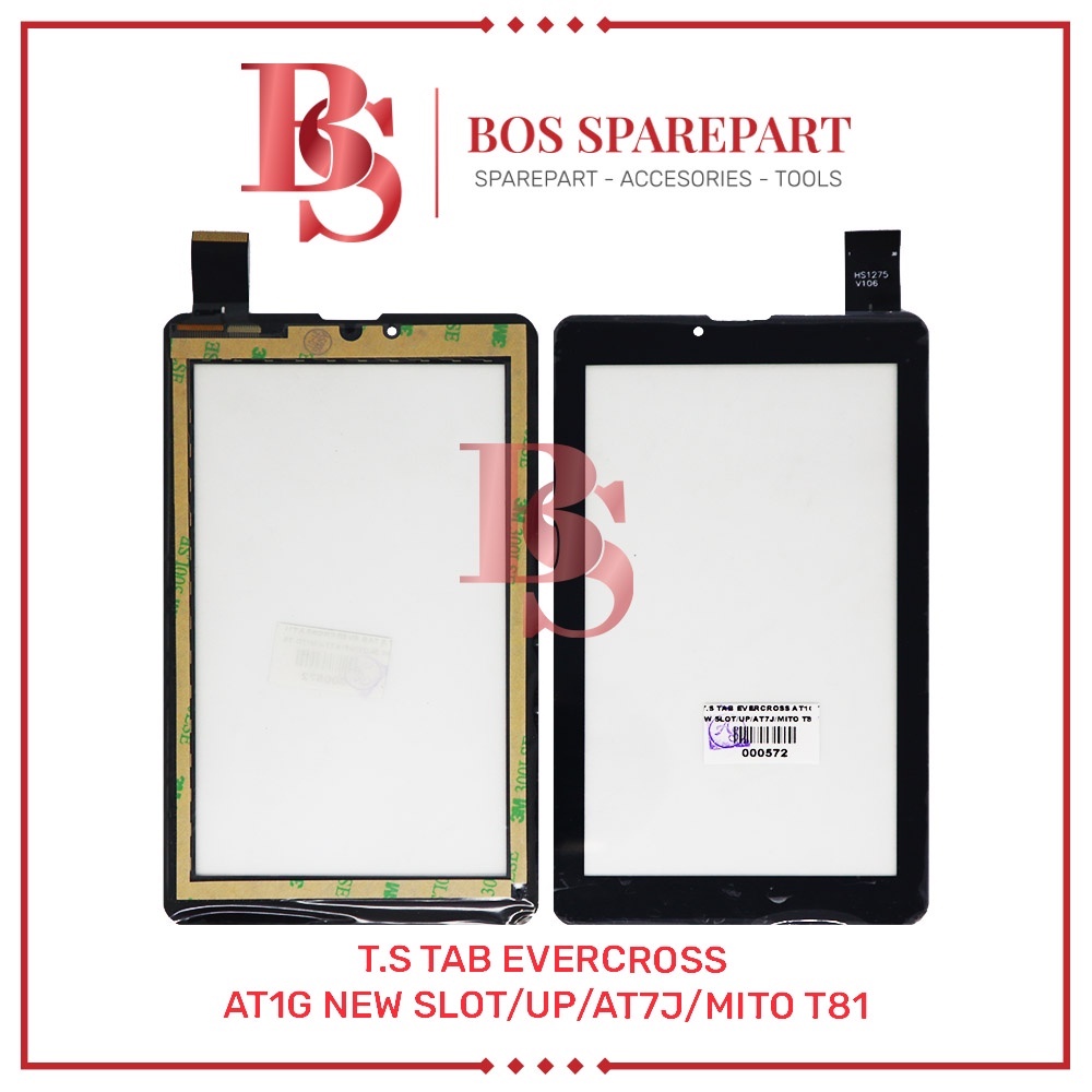 TOUCHSCREEN TAB EVERCROSS AT1G NEW SLOT / UP / AT7J / MITO T81