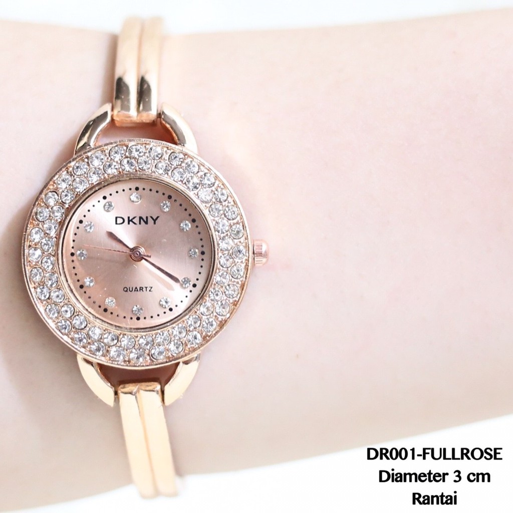 PUSAT JAM TANGAN MURAH FASHION WANITA PRIA RANTAI ROSEGOLD DKNY GUESS