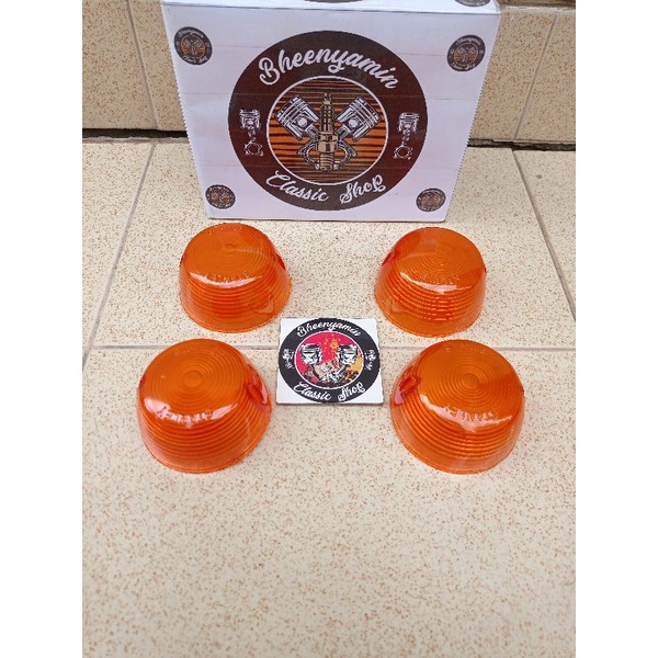 Kaca Mika Lampu Sen Sein Riting Reteng Weser Honda CB 100 CB125 CG 110 CG125 Benly S90 Standart