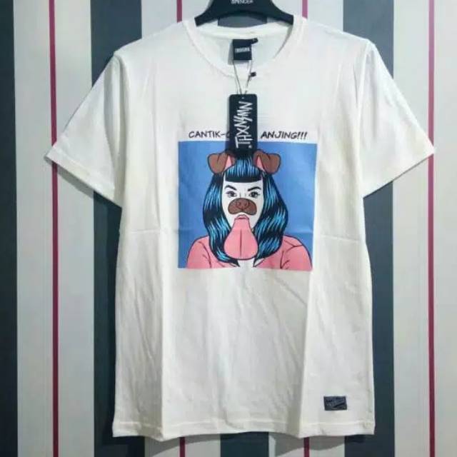 Kaos Distro Cca Cantik Cantik Anjing Shopee Indonesia