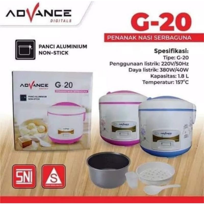 Magic Com Penanak Nasi Advance G-20 1.8Liter