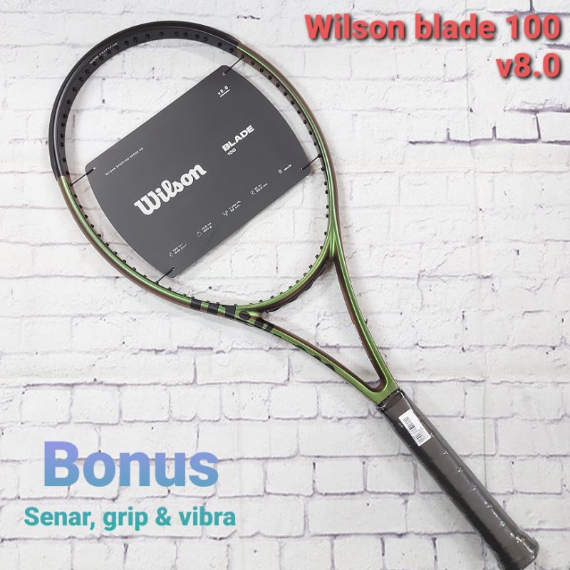RAKET TENIS WILSON BLADE 100 V8.0 ORIGINAL