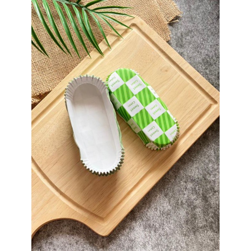 bread paper case oval 50pcs paper cup oval unik dan mewah